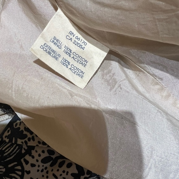 Fully lined skater skirt with front zipper, pretty pattern size 12 from Anthro - Picture 9 of 9